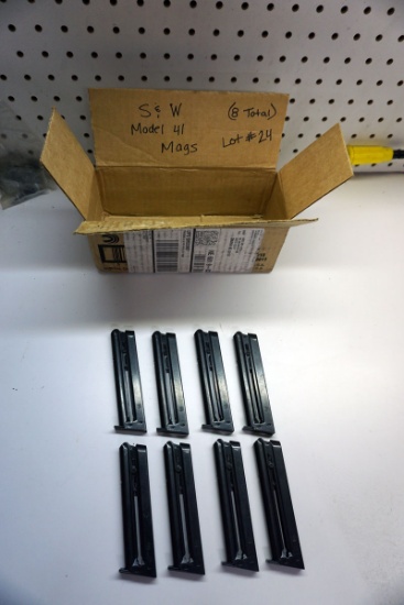 (8) S & W Mags for Model 41, .22 (8x$).