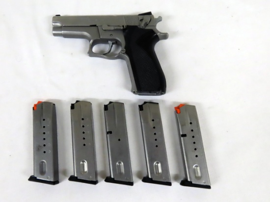Smith & Wesson Model 5906 Semi-Auto Pistol, SN# TEU6017, 9mm, (2) 15-Round Clips & (3) 14-Round Clip