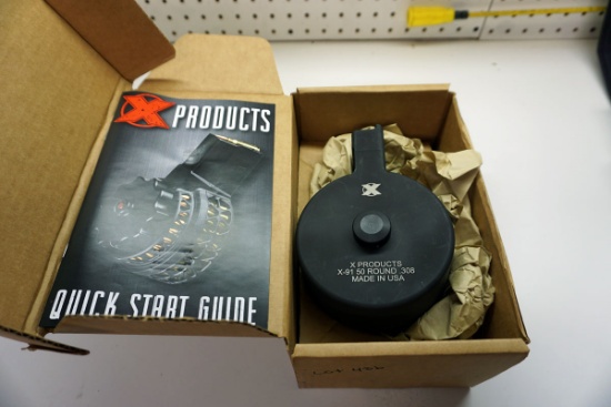 X Products X-91 50 Round .308 Drum (NIB).