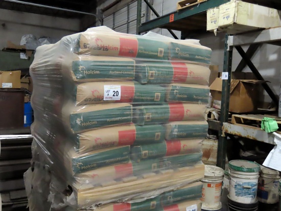(1) Pallet of (42) Bags of Portland Cement (92.6lb Bags).