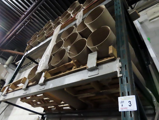 (2) Shelves of 12" Cylindrical Concrete Forms.