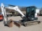 2015 Bobcat Model E55 Track-Type Mini Excavator, SN# AJ1911530, Kubota 4-Cylinder Diesel Engine, Hyd