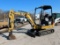 2017 Caterpillar Model 301.7D Hydraulic Track-Type Mini Excavator, SN# CAT3017DJLJ400314, Caterpilla