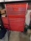Snap-On 8-Drawer Rolling Tool Cabinet with 8-Drawer Side Cabinet & 11-Drawer Snap-On Tool Box.