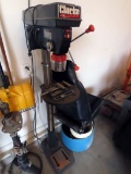 Clarke Metal Worker Model BT1001A Variable Speed Pedestal Drill Press, Vice, Like New Condition, 16-