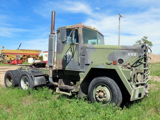 1983 AM General Model M-915-A1 Tandem Axle Conventional Day Cab Truck Tractor, VIN# 1UTSH6683DS00092