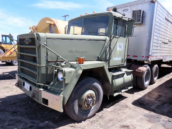 1983 AM General Model M-915-A1 Tandem Axle Conventional Day Cab Truck Tractor, VIN #1UTSH668XDS00054