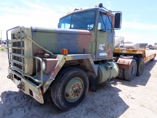 1983 AM General Model M-915-A1 Tandem Axle Conventional Day Cab Truck Tractor, VIN #1UTXH6681DS00013