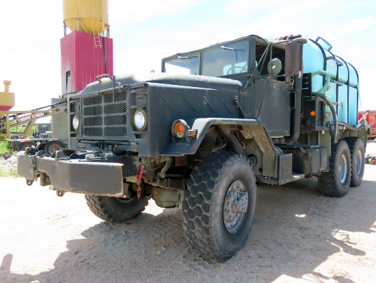 1990 AM General Model M-925-A2 6 x 6 Water Truck, SN #25100448, Cummins Turbo Diesel Engine, Automat