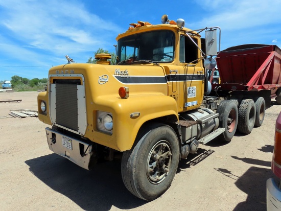 1986 Mack Model RS686 LST "Value Liner" Triple Axle Conventional Day Cab Truck Tractor, VIN #1M2