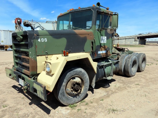 1983 AM General Model M-915-A1 Tandem Axle Conventional Day Cab Truck Tractor, VIN #1UTSH6685DS00049