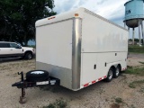 2006 Stahl Model BE-16-2 8 1/2' x 16' Tandem Axle Aluminum Enclosed Trailer, VIN# 4S93E162562060013,