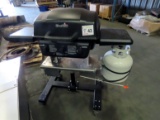 Char Broil Classic Gas Grill on Heavy Duty 4-Wheel Rolling Cart.
