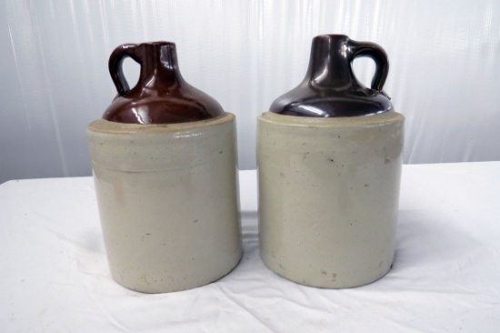 (2) Unmarked Jugs, Damage Pictured