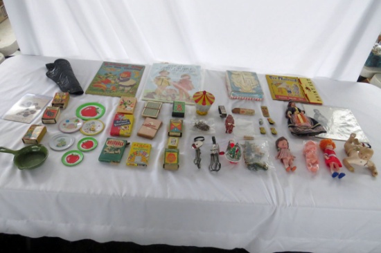 Large Lot of Miscellaneous Toys, Including- Toy Plates, Card Games, Jack Se