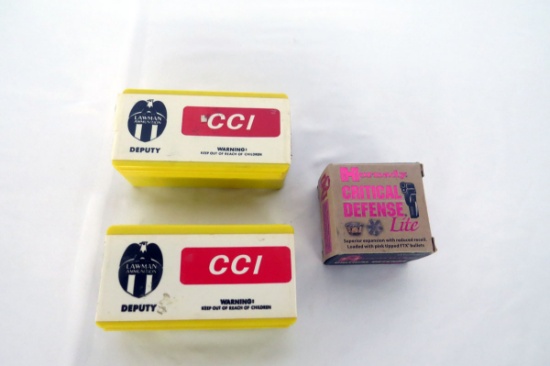 (2) Boxes of CCI & (1) Box of Hornandy .38 Special Handgun Ammo.