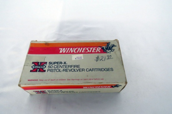 (1) Box of Winchester .41 Remington Mag Handgun Ammo.