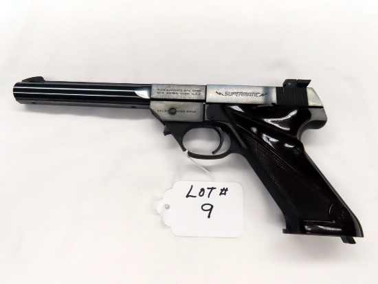 High Standard Model "Supermatic" Semi-Auto Pistol, SN #379596, .22 Long Rifle Caliber, 7" Barrel, (1