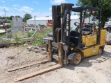 Yale Model GLC100M LP Gas Forklift, SN# B818N01699X, LP Gas Engine, Hydrostat Transmission, ROPS, 9,