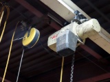 Coffing Model JLC 1-Ton Electric Overhead Chain Hoist with Remote & Cord Reel.