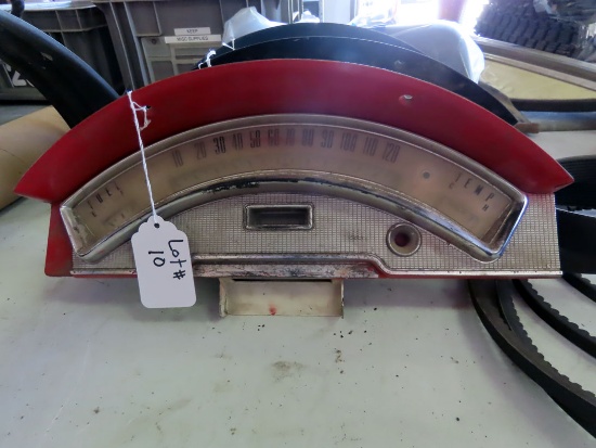 Speedometer for 1957 Ford Skyliner (50,942 Miles Showing).