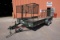 1999 H & H Tandem Axle 16' Mowing Utility Trailer, VIN# 4J6UT1628YB000965, Front Storage Rack, Side