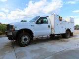 2004 Ford Model F-550 XL Dually Service Crane Truck, VIN# 1FDAF56534EC87301, Triton V-10 Gas Engine,