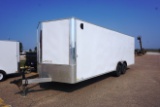 2019 R & M 8.5 x 24' Tandem Axle Enclosed Trailer, 5,200lb. Axles, 10,400lb. GVW, Rear Ramp Door,