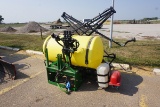 3-Point Fimco Model UTL-60 Skid Mount Sprayer, 200 Gallon Tank, Arag Foam marker, 744A Spray Control