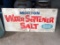 Antique Metal Morton Water Softener Salt 1-Sided Sign.