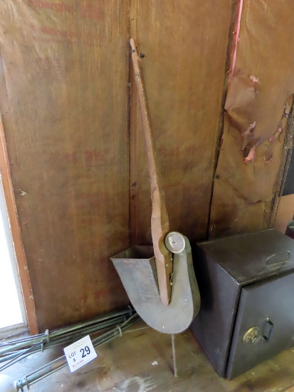 Antique Wood & Tin String Diddy Bow Lyre.