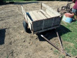4' x 6' Single Axle Trailer with Wood Sides.