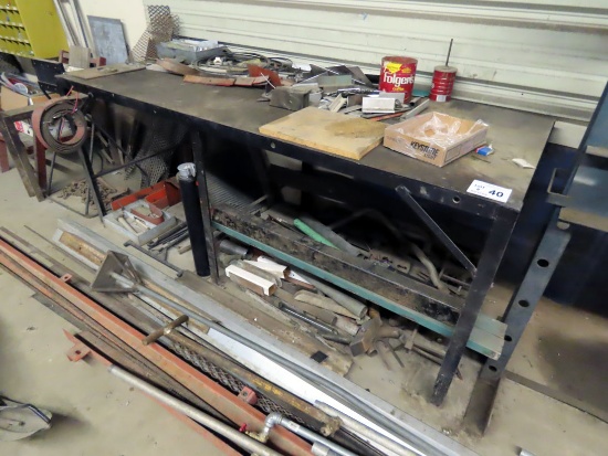 8' Heavy Duty Steel Shop Bench.