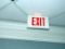 (3) Exit Signs in North West Corner.