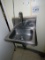 Advance Commercial Stainless Steel Wall-Mount Sink.
