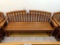 6' Solid Oak Bench.