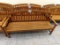 6' Solid Oak Bench.