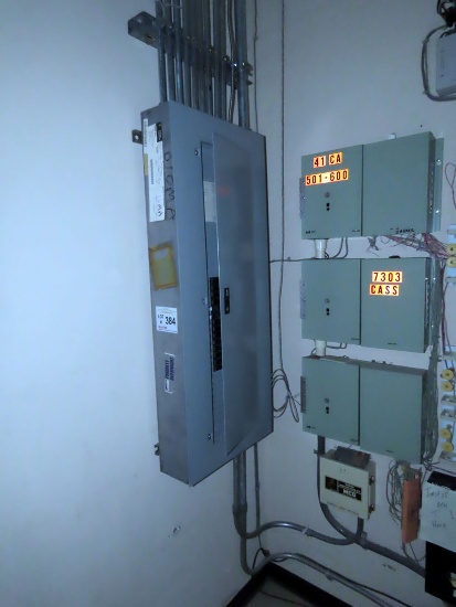 120/208 Volt Breaker Panel-225 Amp, 48 Volt Battery Unit Mounted to Wall, E