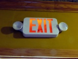 Lighted Exit Sign with Lights & Emergency Lights.
