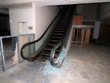 (2) 1986 Escalators from 1st Floor to 2nd Floor, Glass Safety Panels, Hitac