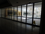 2nd Floor Glass & Metal Mall Entrance Doors (40' Wide), Accordion Style.