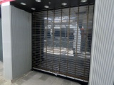 Bay Contents: Medico Roll Up Metal Security Door, Wall Slat Paneling, Squar