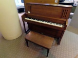 Kimball Upright Studio Piano with Bench, SN 693043.