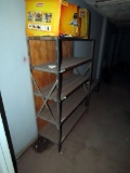 Steel Shelf Unit with (5) Wood Shelves, Gas Grill Bottle Propane Tank (Does