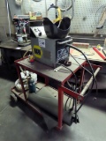 Napa Model 83-316 Portable Mig Welder on Cart with Leads, Gun & Bottle.