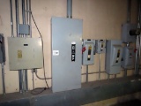 Electrical Wall of Panels: (3) I-T-E Enclosed Switches (30, 100 & 200 Amp),