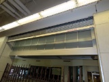 15' Wide Overhead Metal Security Door (Jammed) with Electric Opener.