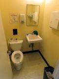 Room & Contents: Free Standing Toilet, Sink, Mirror, 120/208 Volt Electrica