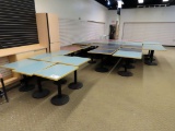 (34) Laminate Top Tables with Base (3'x3' & 2'x2'6