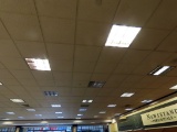 Remainder of Florescent Lights & Track Lighting in Barnes & Noble.